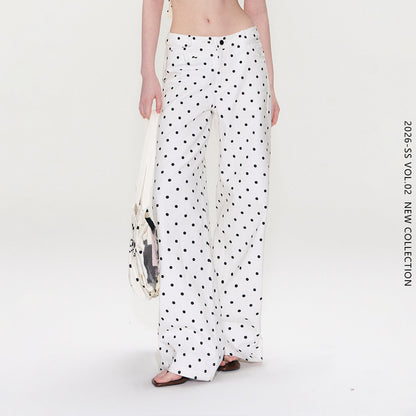 Polka Dot Wide-Leg Pants - TNM07IJ