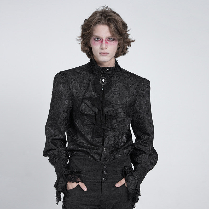 Paisley Jacquard Men's Shirt - DF20AA