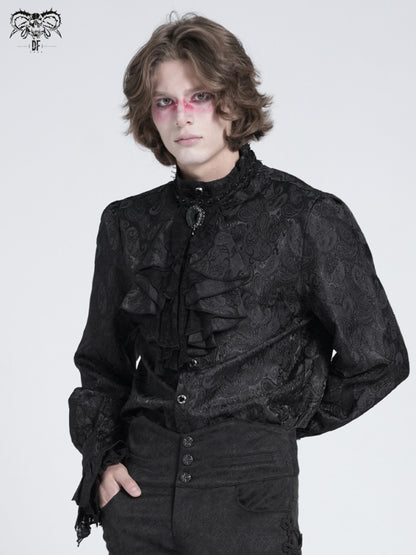 Paisley Jacquard Men's Shirt - DF20AA