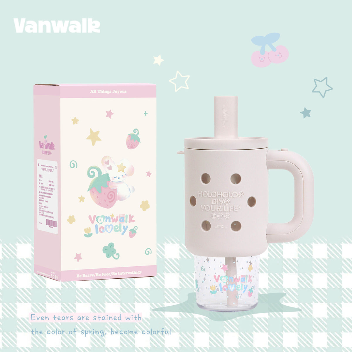 DIY Charm Straw Tumbler