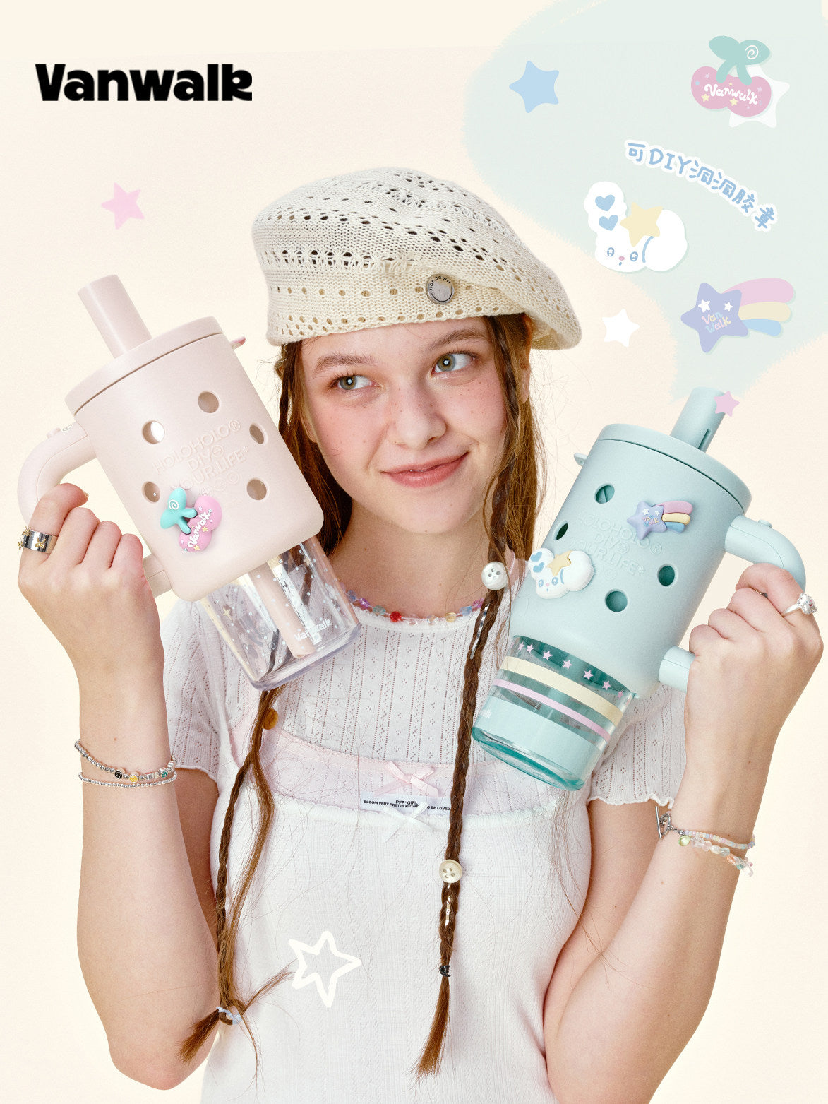 DIY Charm Straw Tumbler