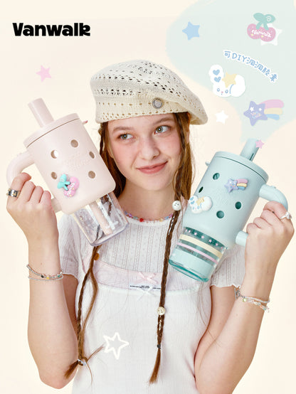 DIY Charm Straw Tumbler