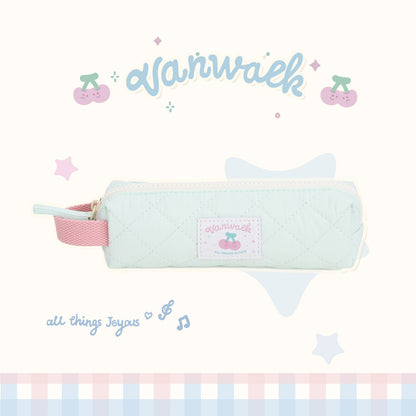 Gingham Zip Pencil Case