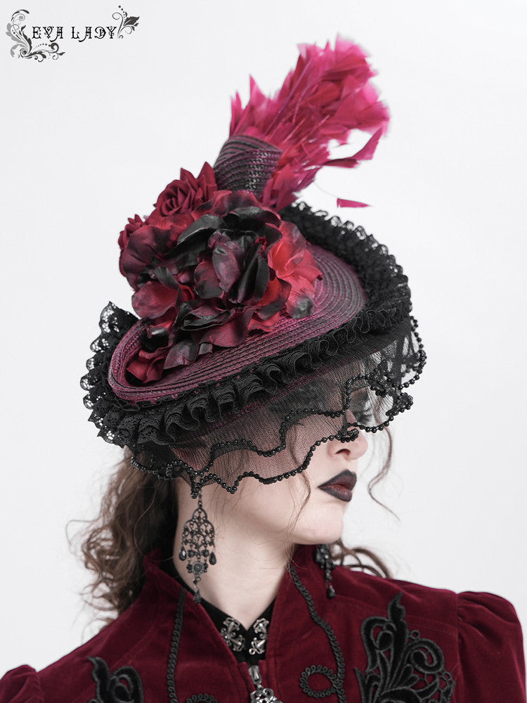 Feather Flower Fascinator Headband - DF10GG