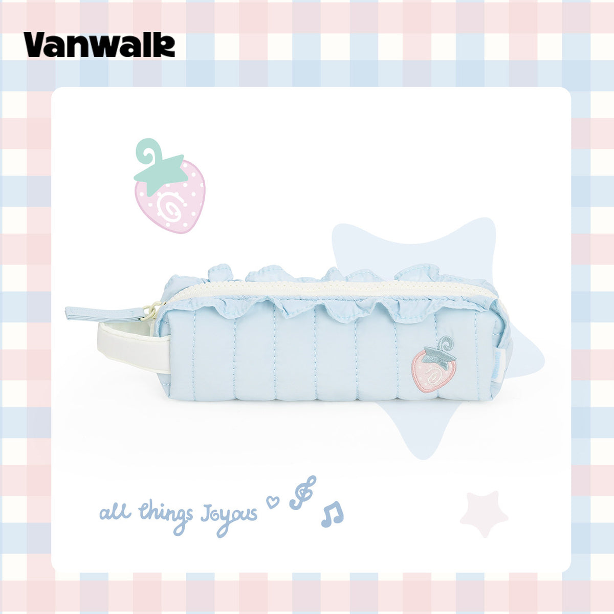 Ruffle Handle Pencil Case