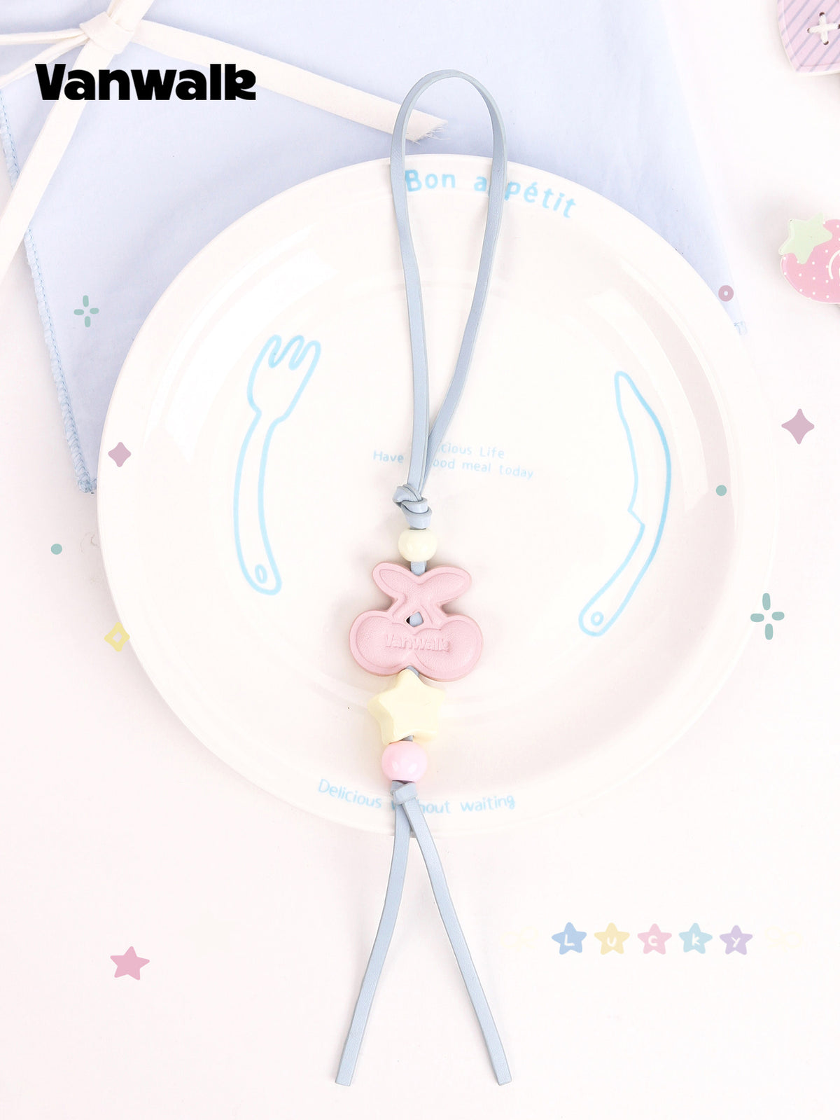 Cherry Loop Bag Charm