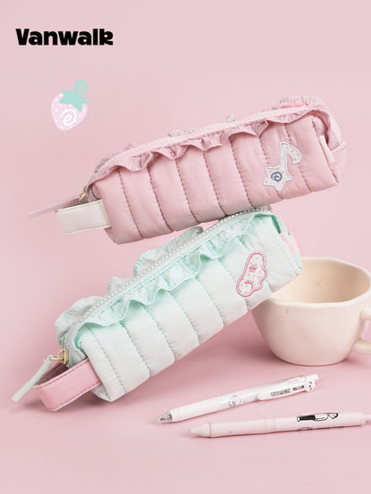 Ruffle Handle Pencil Case