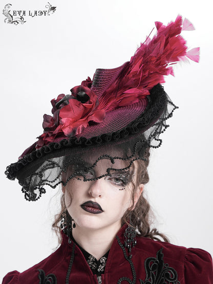 Feather Flower Fascinator Headband - DF10GG