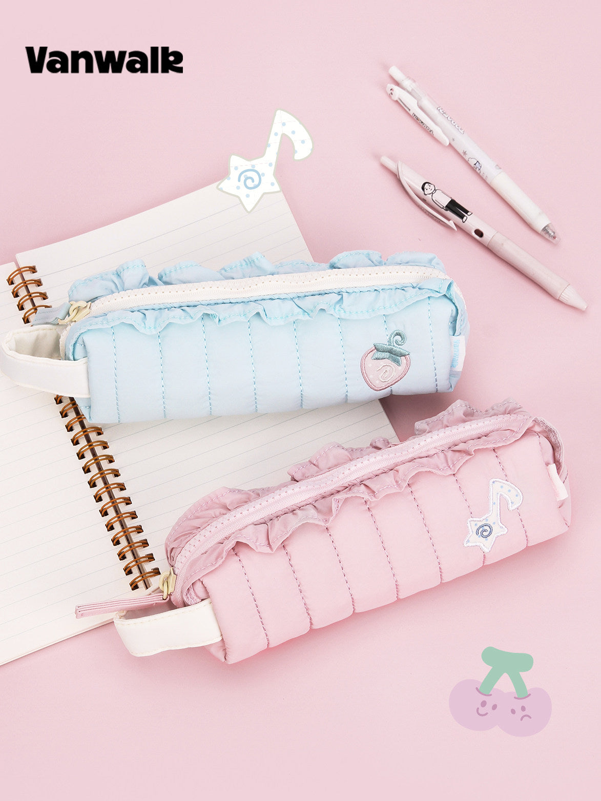 Ruffle Handle Pencil Case