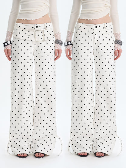 Polka Dot Wide-Leg Pants - TNM07IJ
