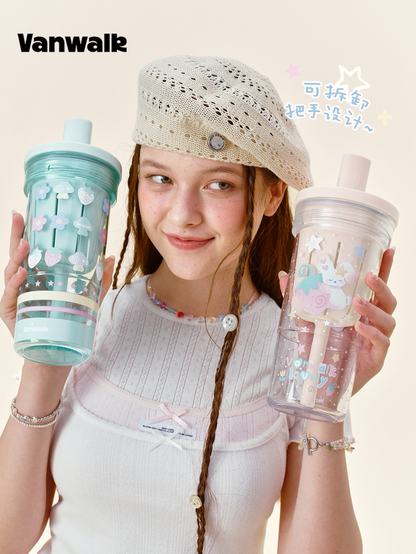 DIY Charm Straw Tumbler