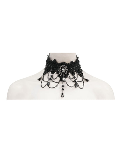 Spiderweb Gothic Choker - DF09CC