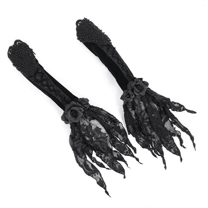 Embroidered Long Gloves - DF18GR