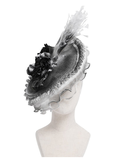 Feather Flower Fascinator Headband - DF10GG