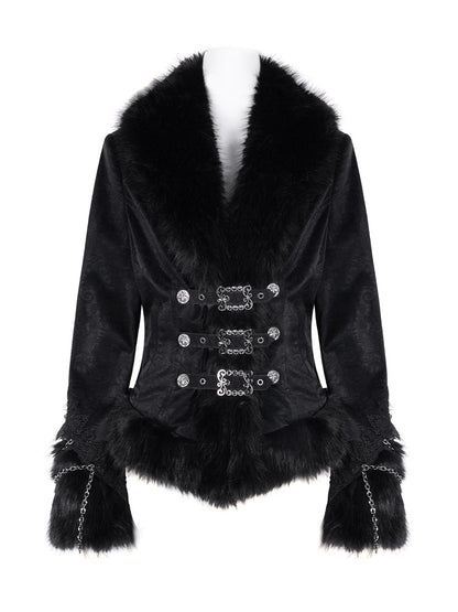 Leather-Look Cropped Jacket - DF05DJ