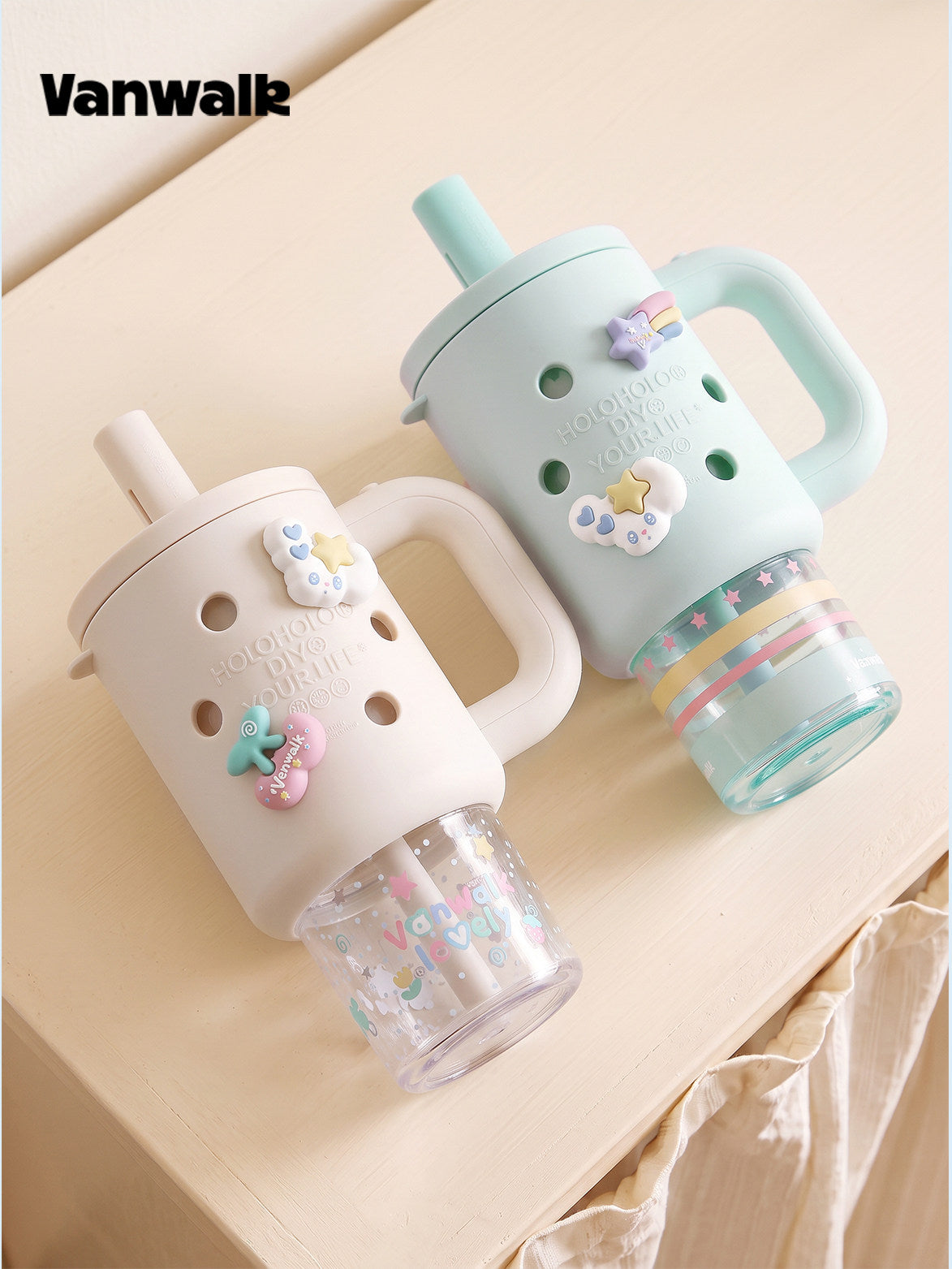 DIY Charm Straw Tumbler