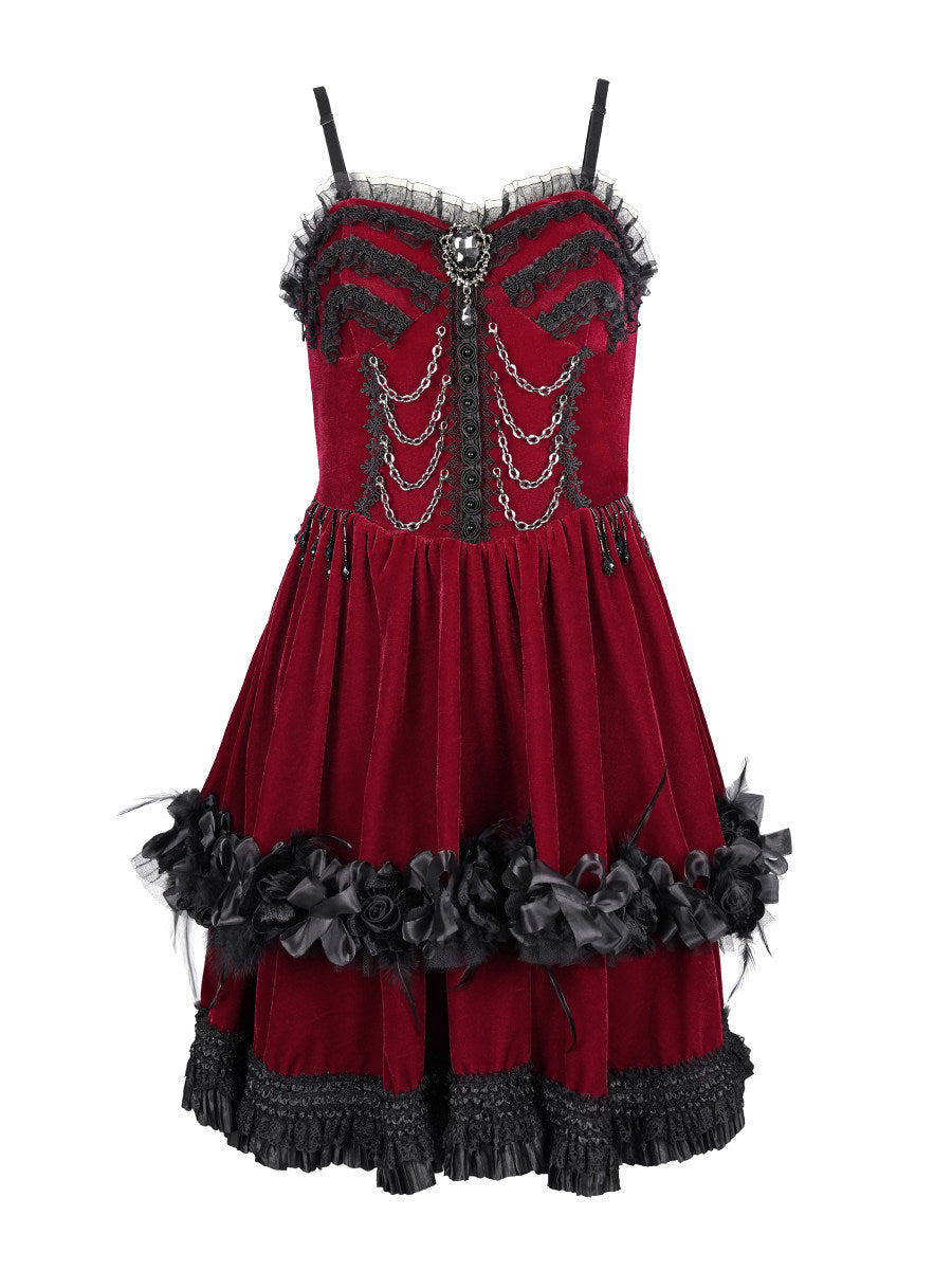 Strappy Lolita Mini Dress - DF15HM