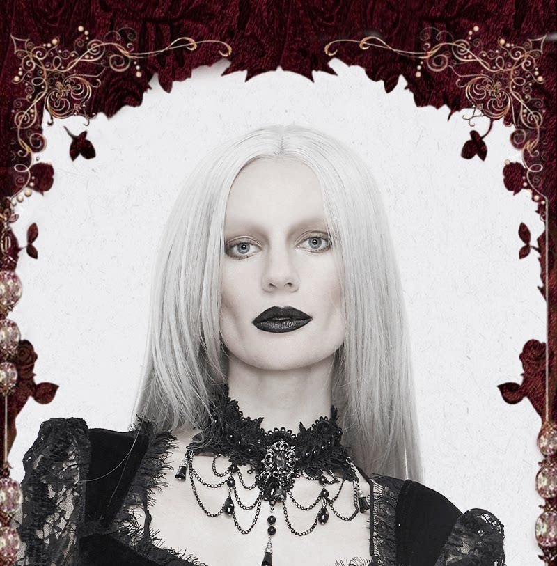 Spiderweb Gothic Choker - DF09CC