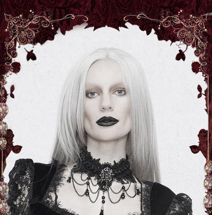 Spiderweb Gothic Choker - DF09CC