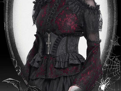 Rose Jacquard Corset Belt - DF04HP