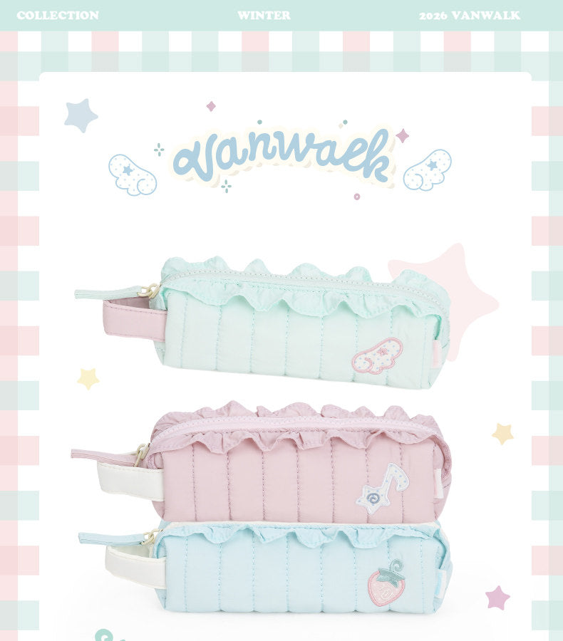 Ruffle Handle Pencil Case