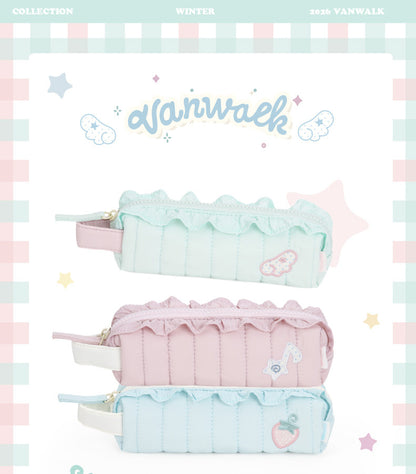 Ruffle Handle Pencil Case