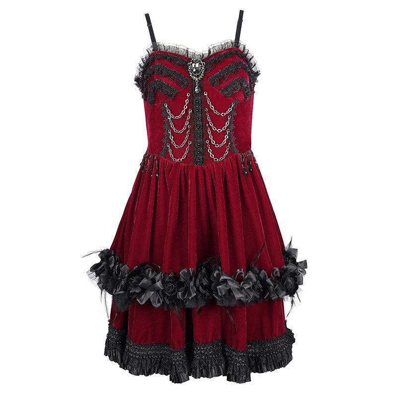 Strappy Lolita Mini Dress - DF15HM