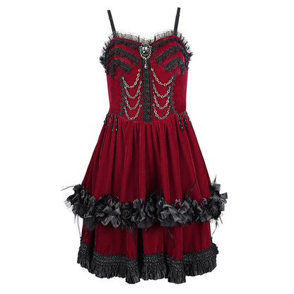 Strappy Lolita Mini Dress - DF15HM