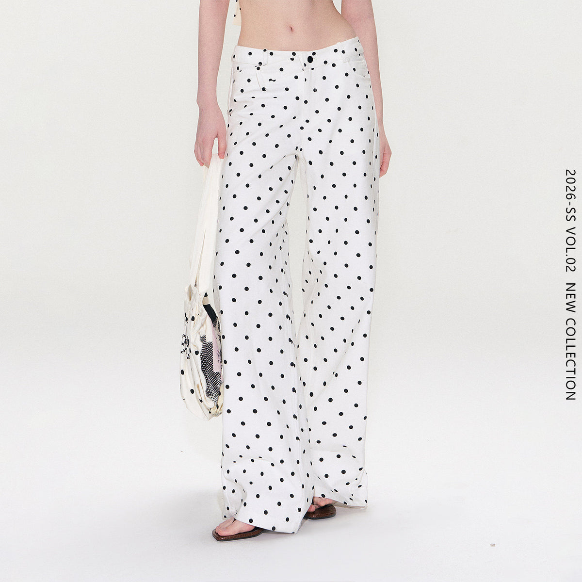 Polka Dot Wide-Leg Pants - TNM07IJ