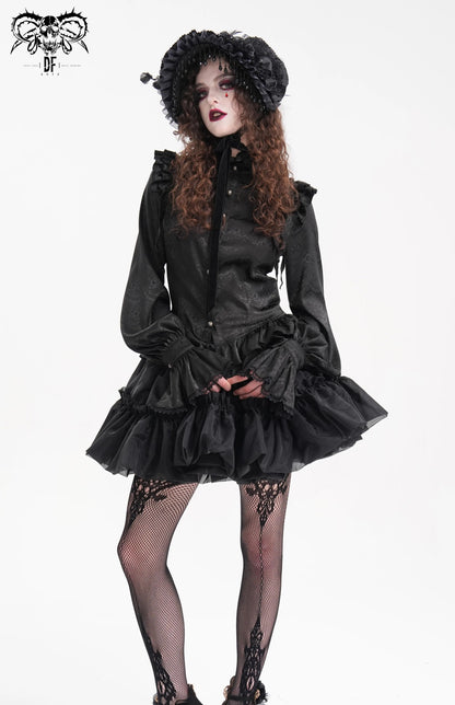 Pearl Fringe Widow Hat - DF12GX