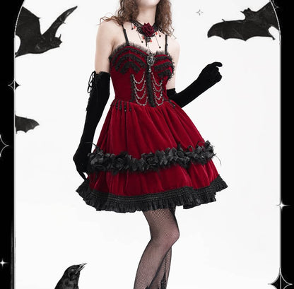Strappy Lolita Mini Dress - DF15HM