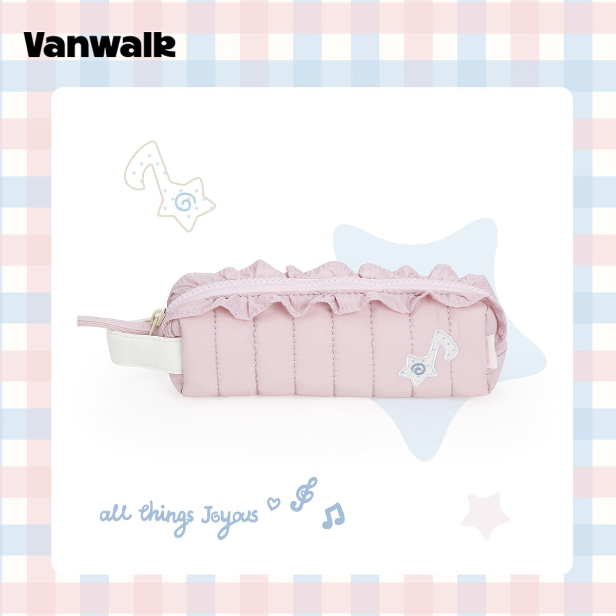 Ruffle Handle Pencil Case