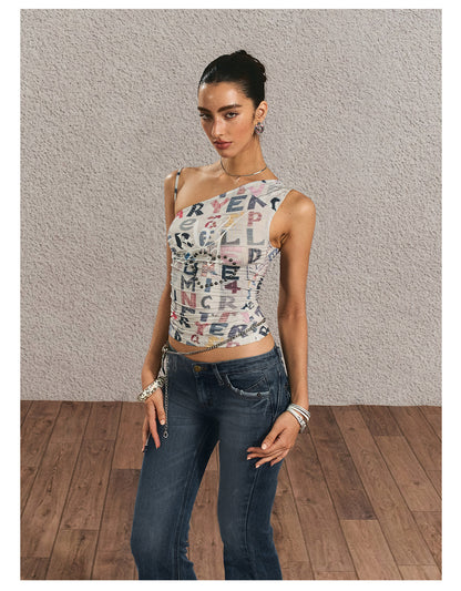 Letter Print Tank Top