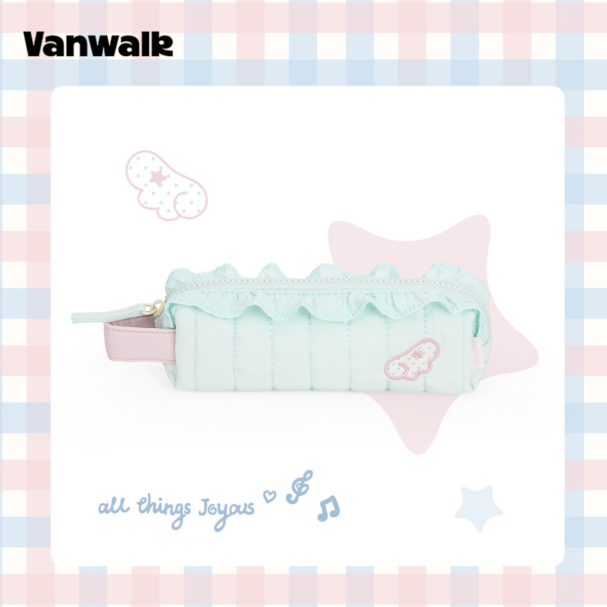 Ruffle Handle Pencil Case