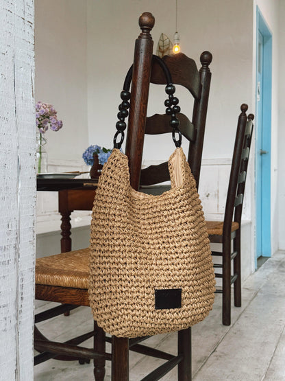 Casual Woven Shoulder Bag