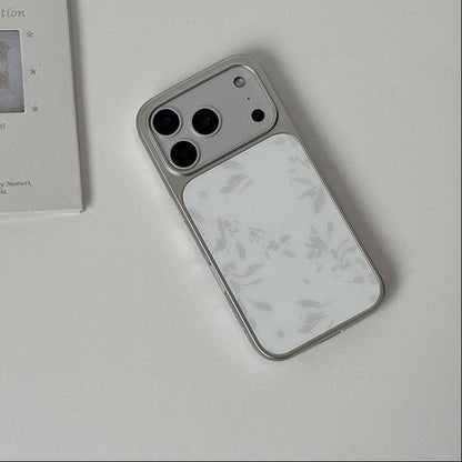 Grey Floral Ink Phone Case-FI018AC | Acrylic Phone Case | Three Fleas