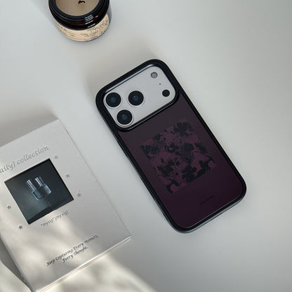Botanic Shadow Phone Case-FI021AC | Acrylic Phone Case | Three Fleas
