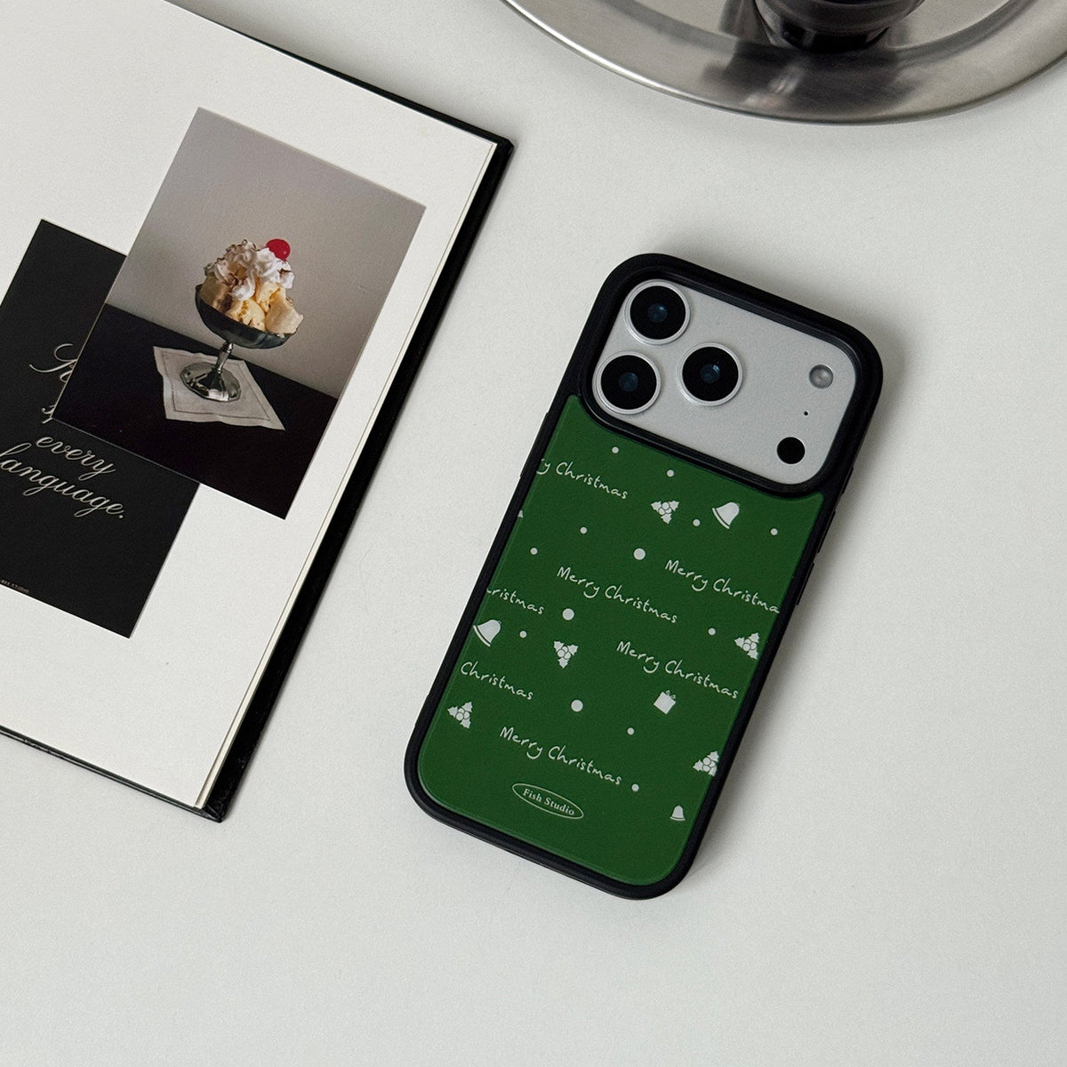 Minimalist Christmas Pattern Phone Case-FI017AC | Acrylic Phone Case | Three Fleas
