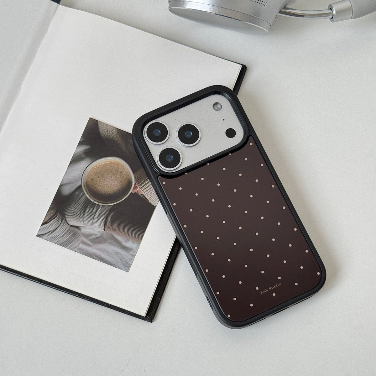 Vintage Polka Dot Phone Case-FI015AC | Acrylic Phone Case | Three Fleas