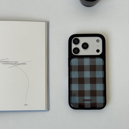 Plaid Resin Epoxy Phone Case-FI011R