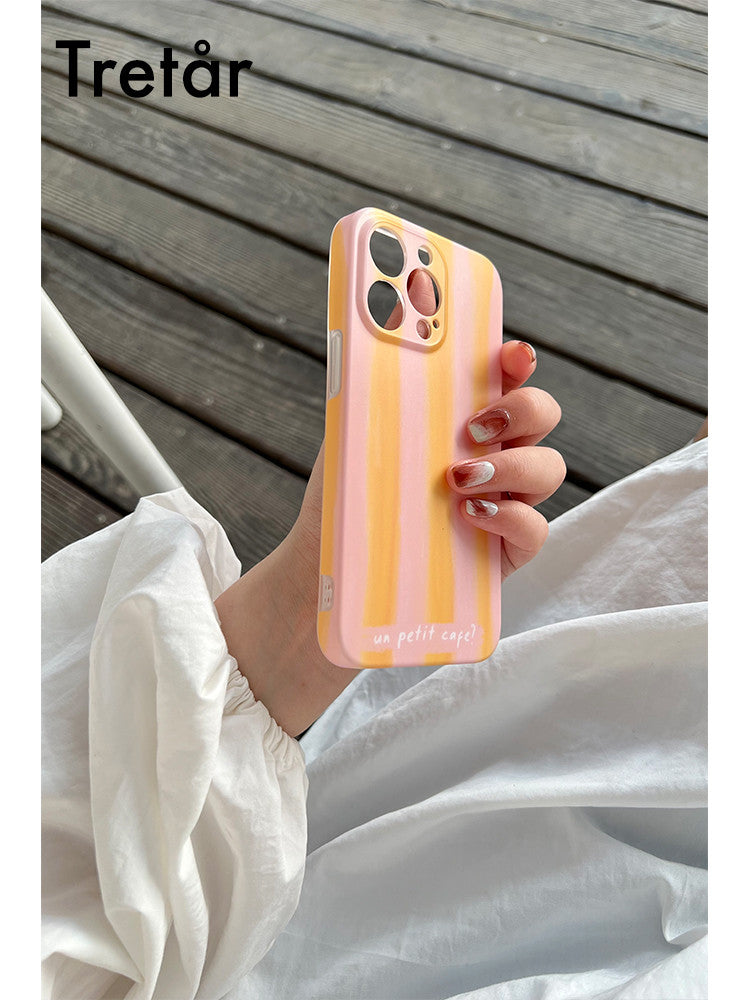 Pink Orange Stripes Phone Case