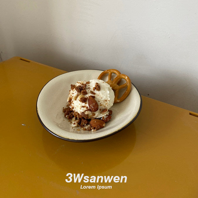 Handmade Ice‑Crackle Ceramic Bowl