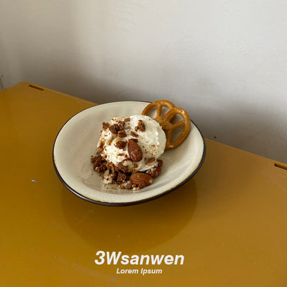 Handmade Ice‑Crackle Ceramic Bowl