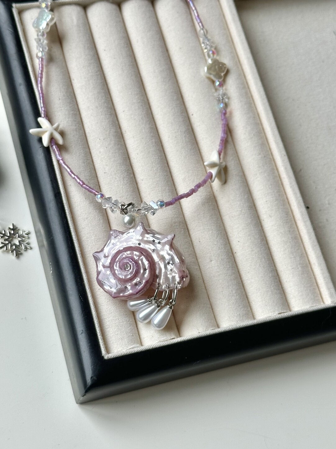 Mint Seashell Necklace