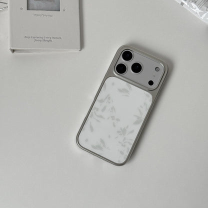 Grey Floral Ink Phone Case-FI018AC | Acrylic Phone Case | Three Fleas