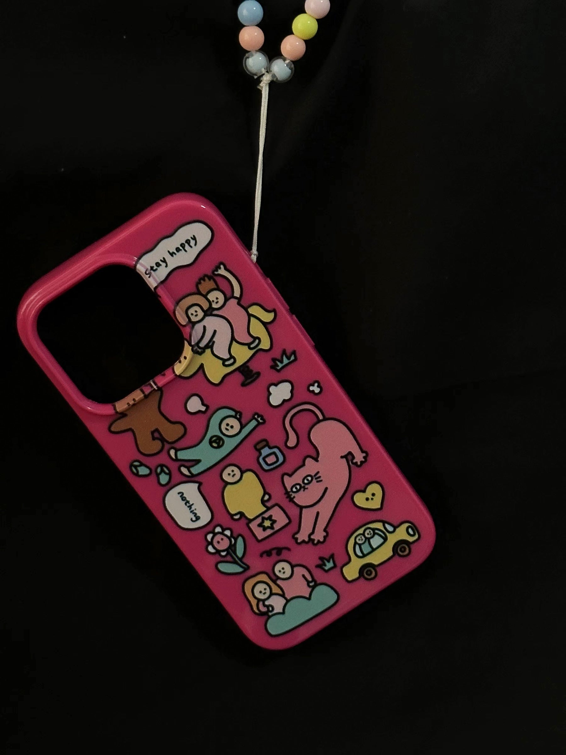 🐱My happy doodle planet | phone accessories | Three Fleas