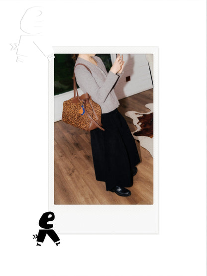 Leopard Print Casual Shoulder Bag