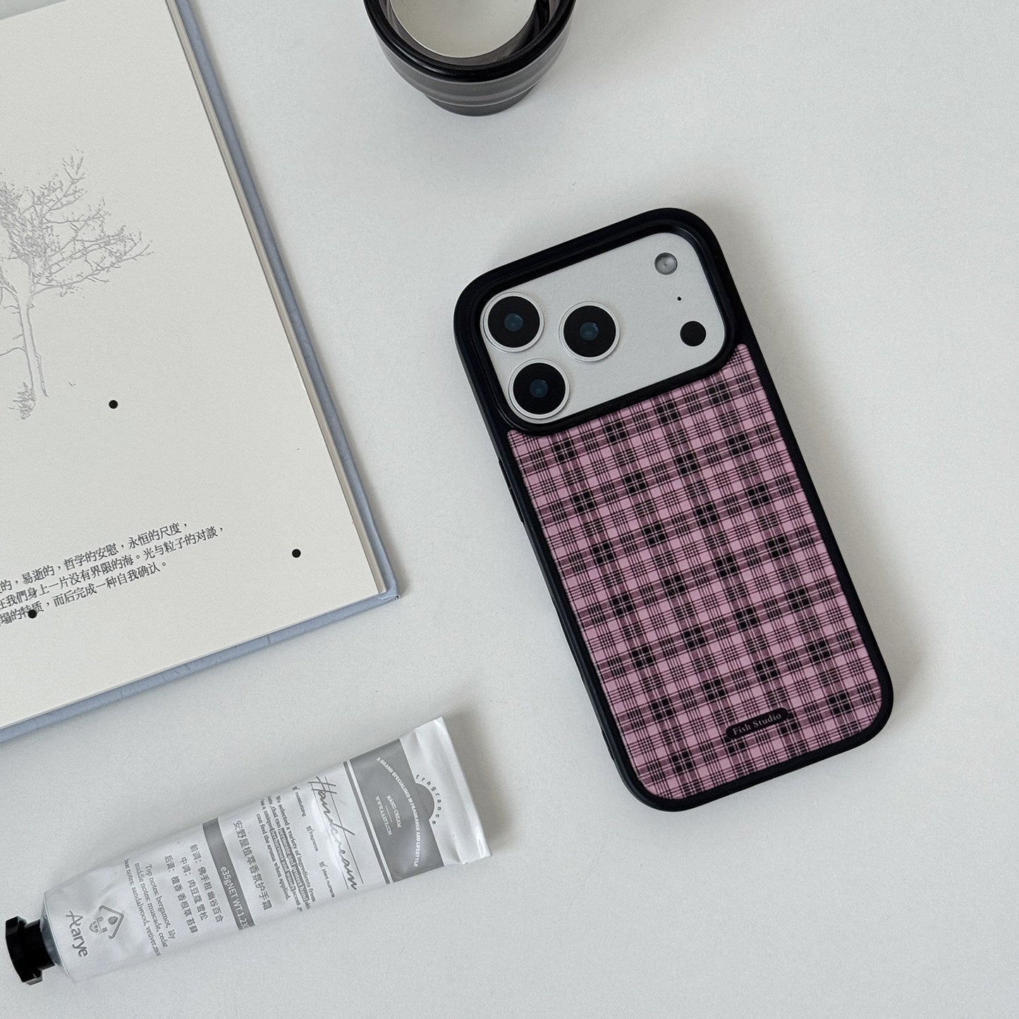 Retro Plaid & Grid Phone Case-FI008AC