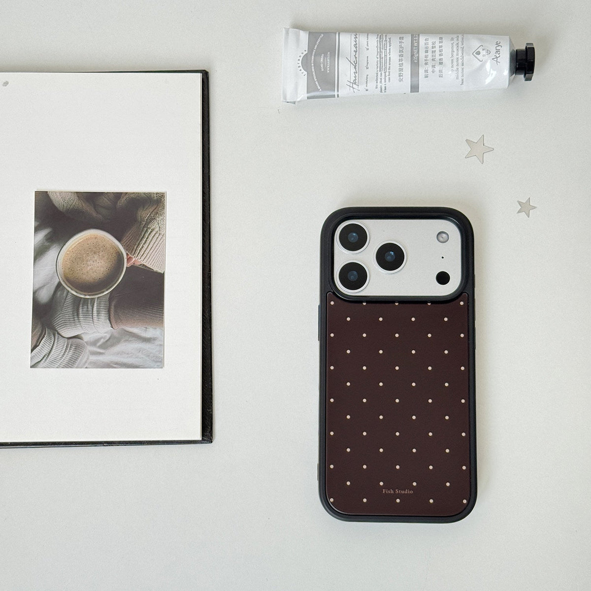 Vintage Polka Dot Phone Case-FI015AC | Acrylic Phone Case | Three Fleas