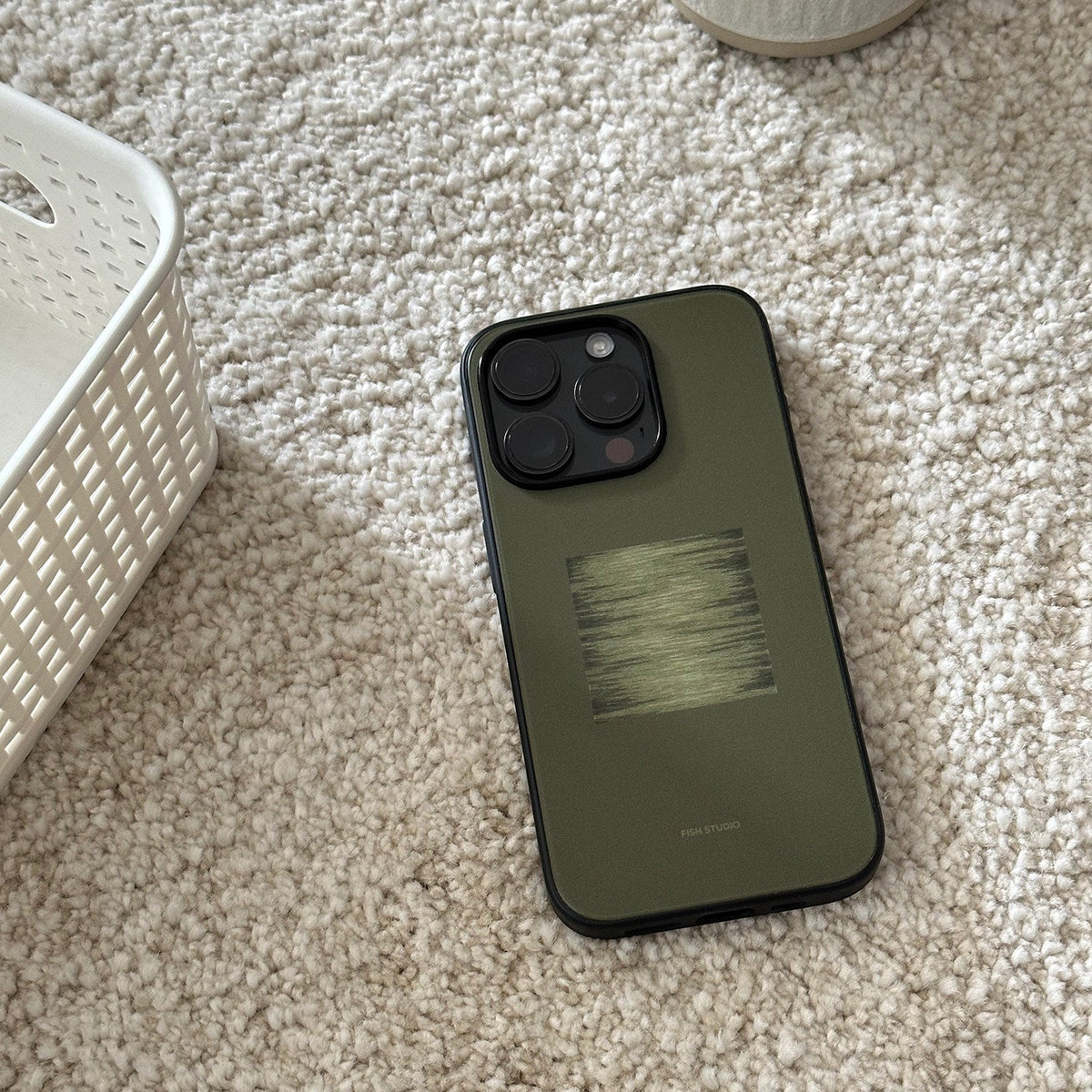 Olive Green Phone Case-FI024AC | Acrylic Phone Case | Three Fleas